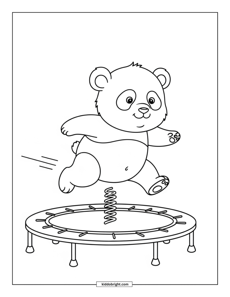Panda coloring pages for kids free download