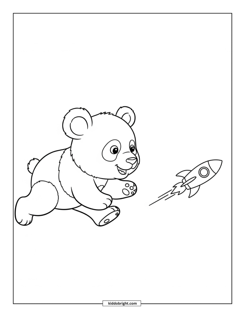 Panda coloring pages for kids free download