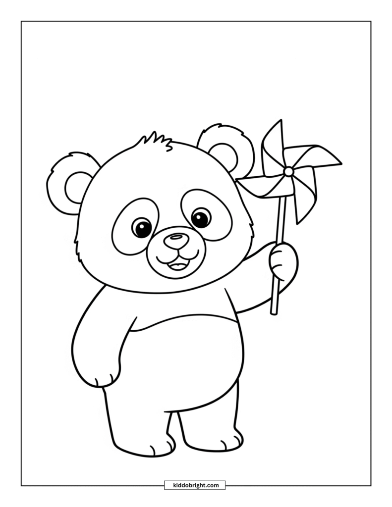 Panda coloring pages for kids free download