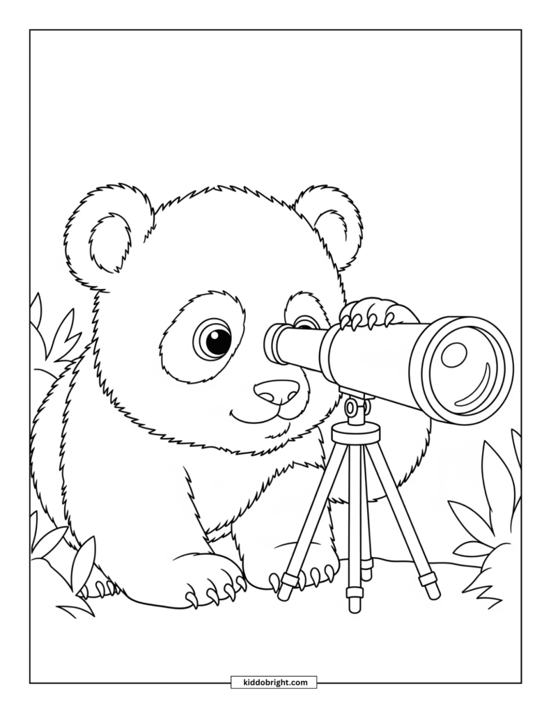 Panda coloring pages for kids free download