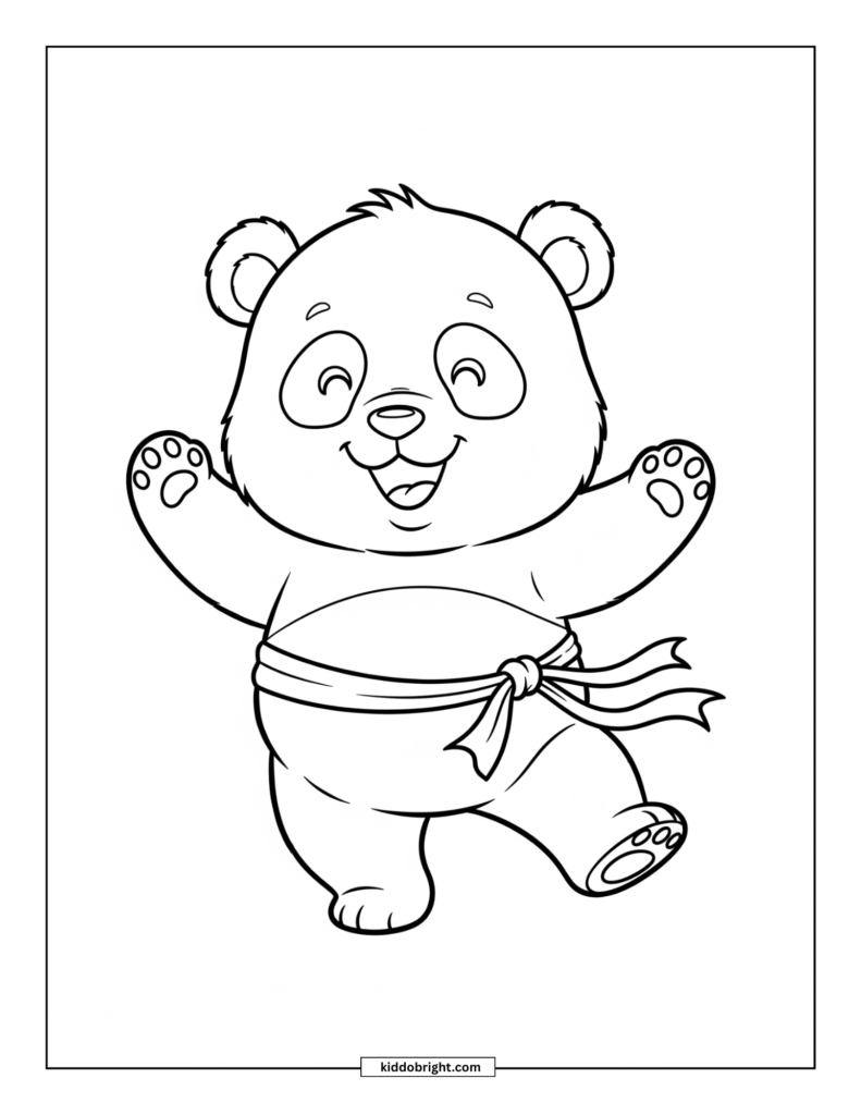 Panda coloring pages for kids free download