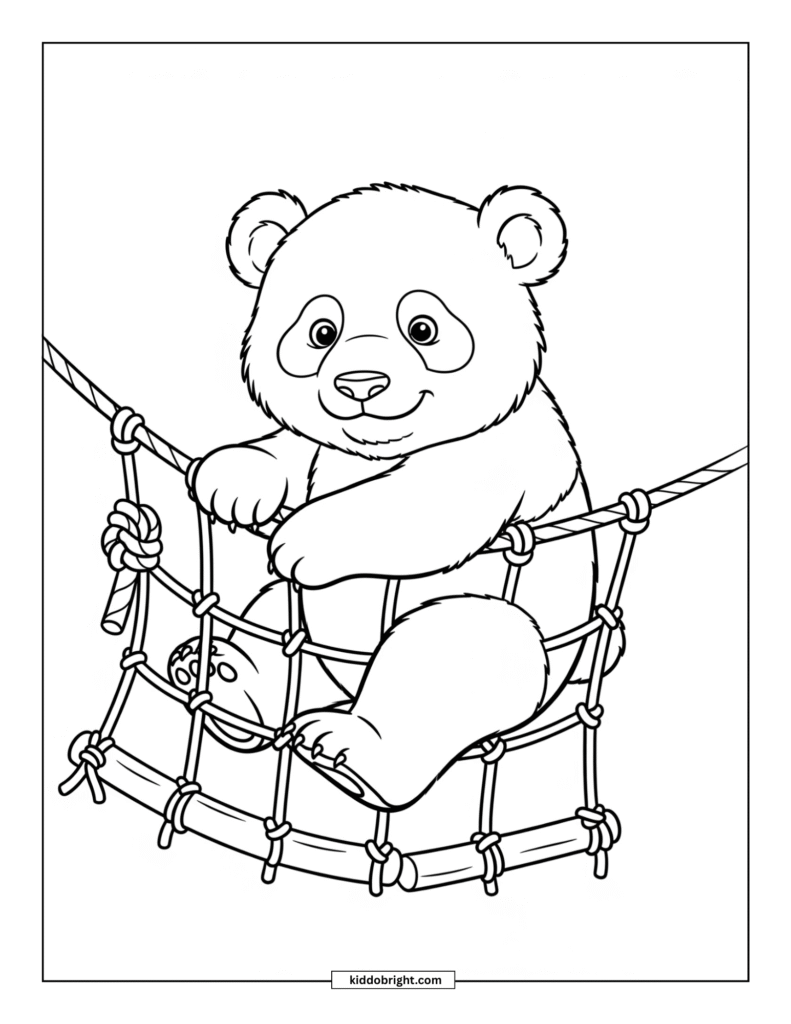 Panda coloring pages for kids free download