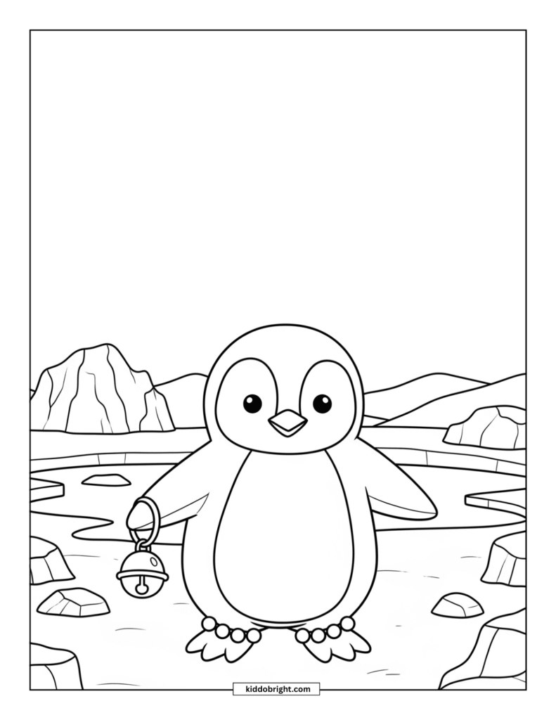 Penguin coloring pages for kids free download
