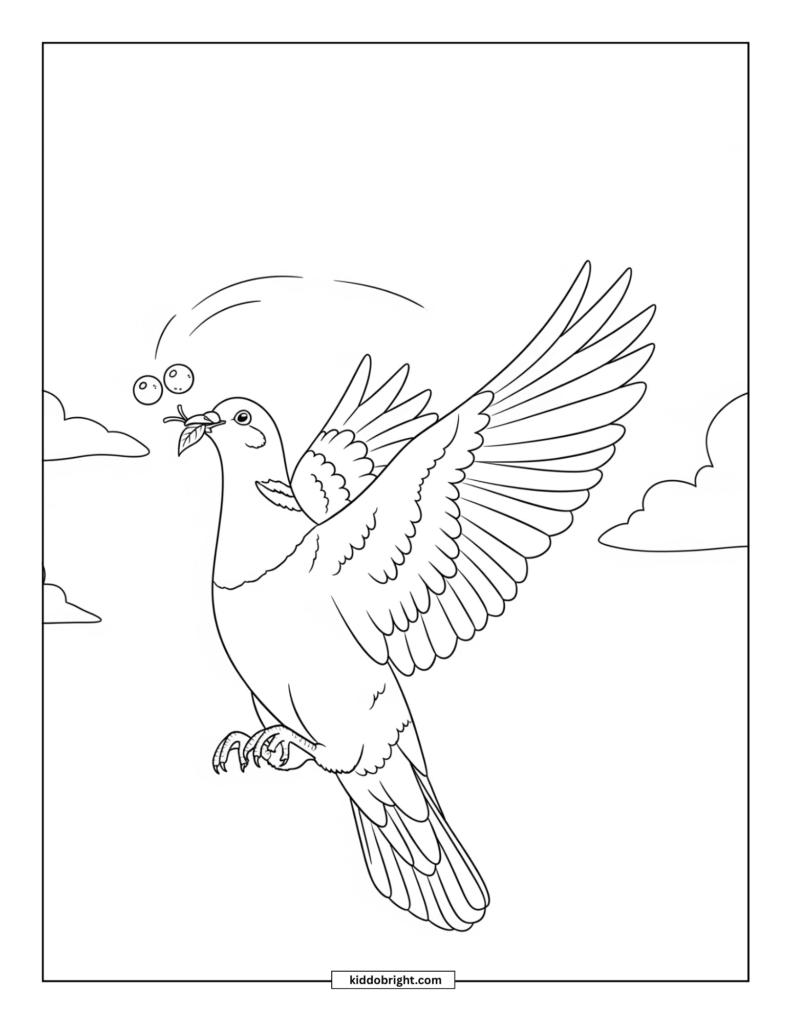 Pigeon coloring pages for kids free download