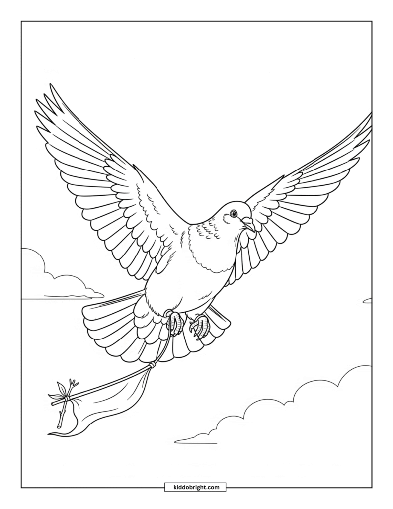 Pigeon coloring pages for kids free download