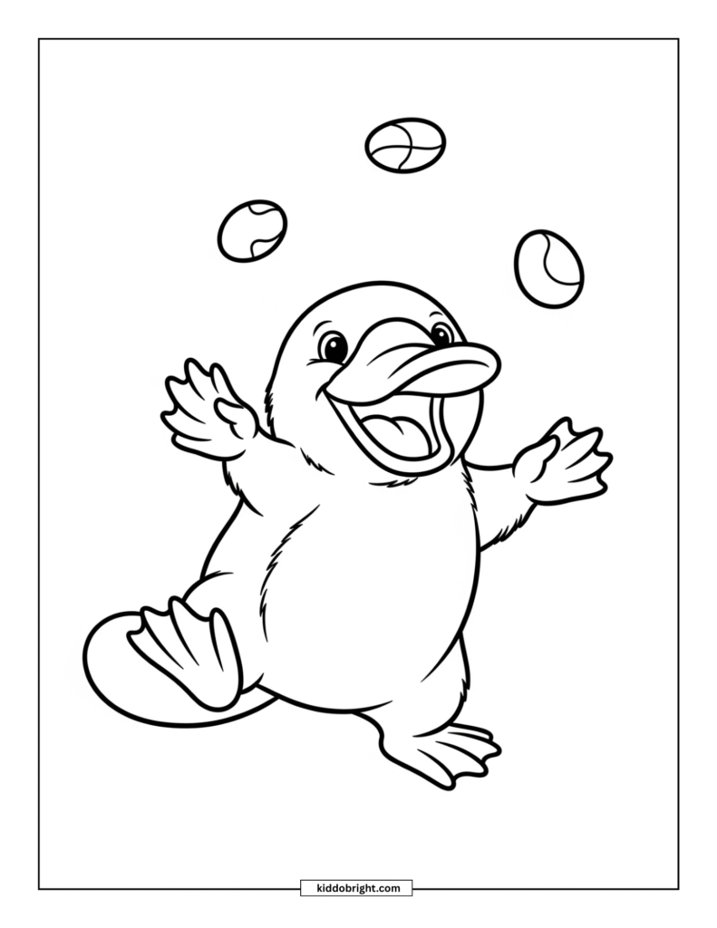 Platypus coloring pages for kids free download