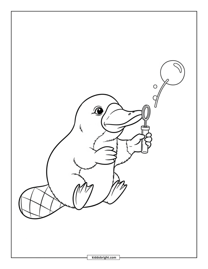 Platypus coloring pages for kids free download