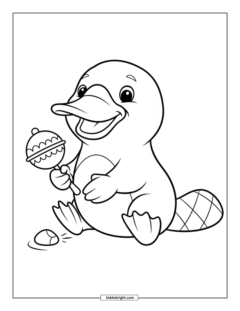 Platypus coloring pages for kids free download
