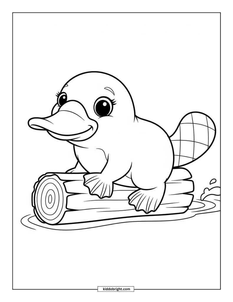 Platypus coloring pages for kids free download