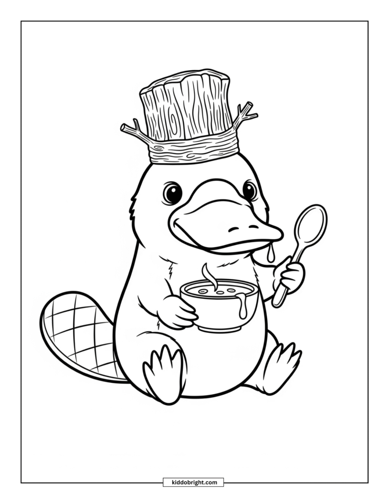 Platypus coloring pages for kids free download