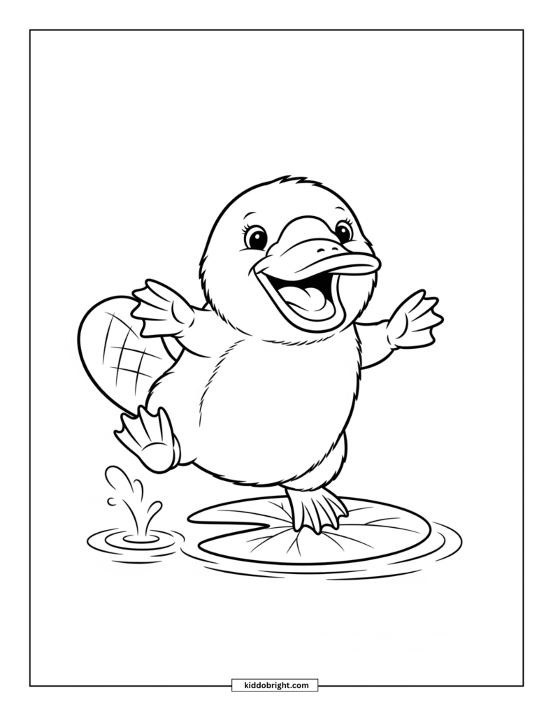 Platypus coloring pages for kids free download