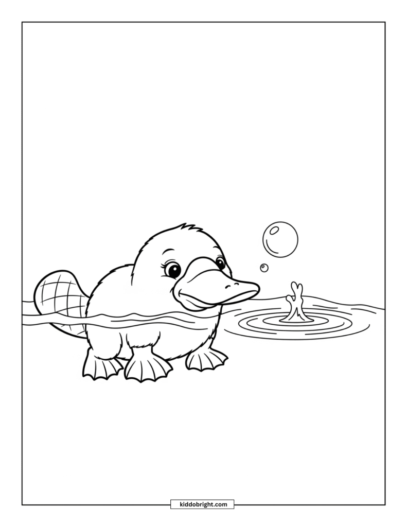 Platypus coloring pages for kids free download