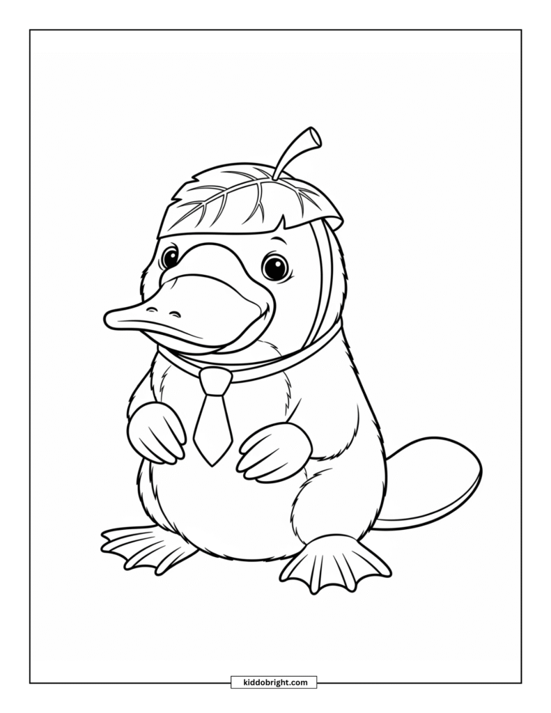 Platypus coloring pages for kids free download