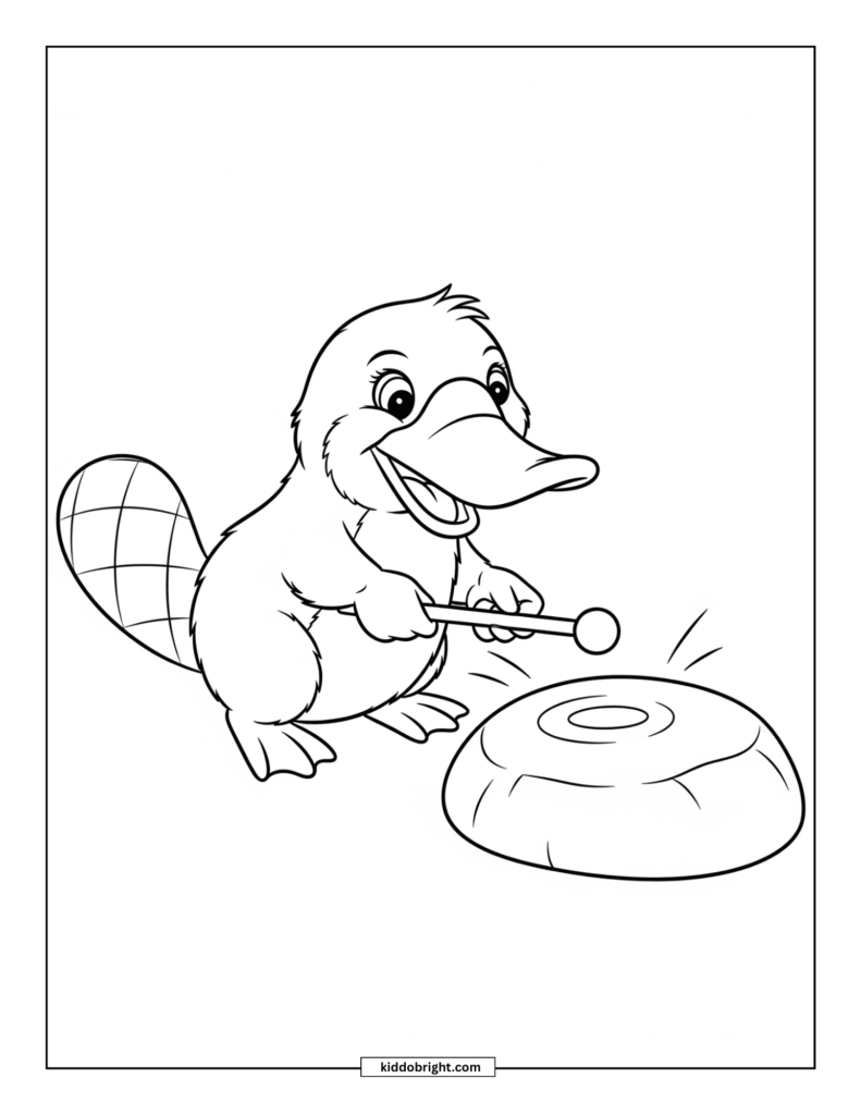 Platypus coloring pages for kids free download