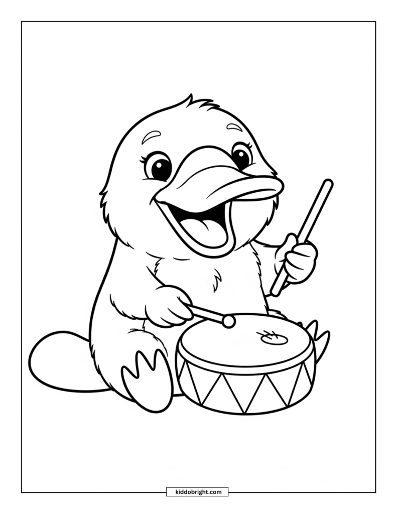 Platypus coloring pages for kids free download