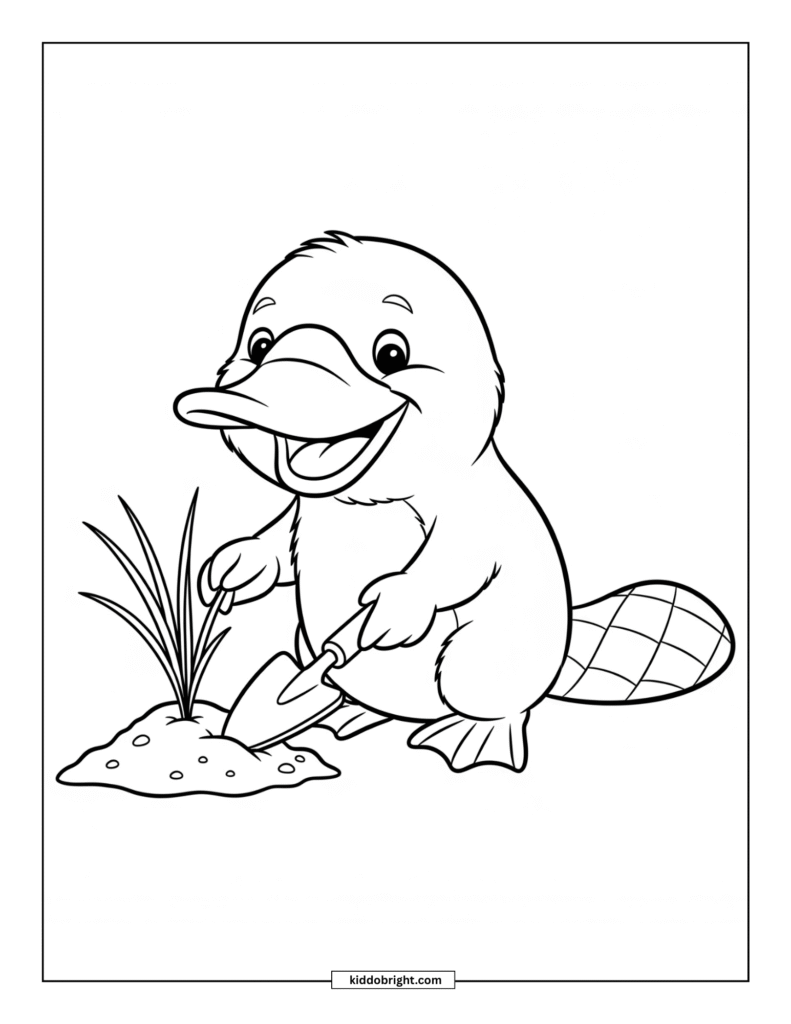 Platypus coloring pages for kids free download