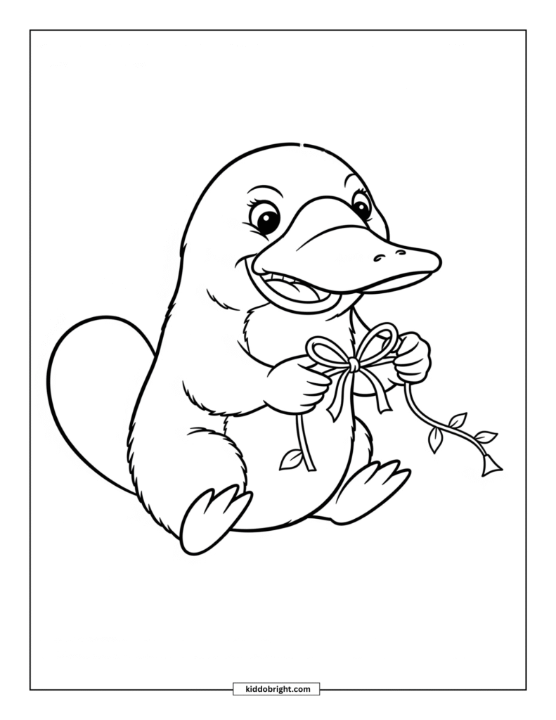 Platypus coloring pages for kids free download