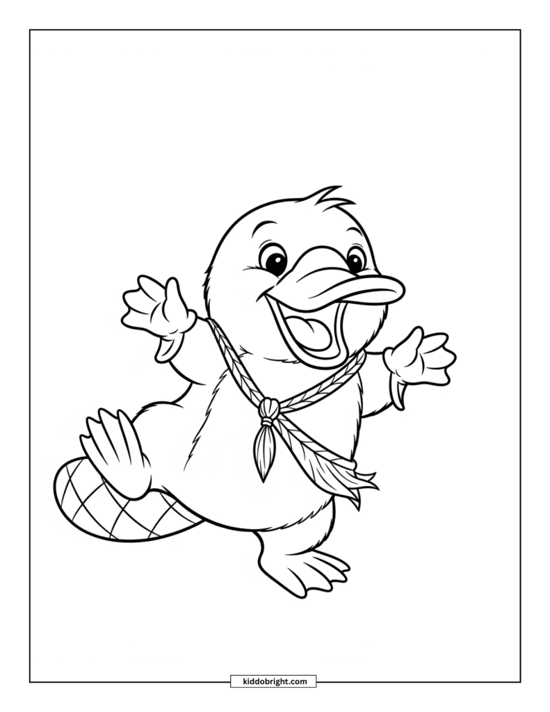 Platypus coloring pages for kids free download