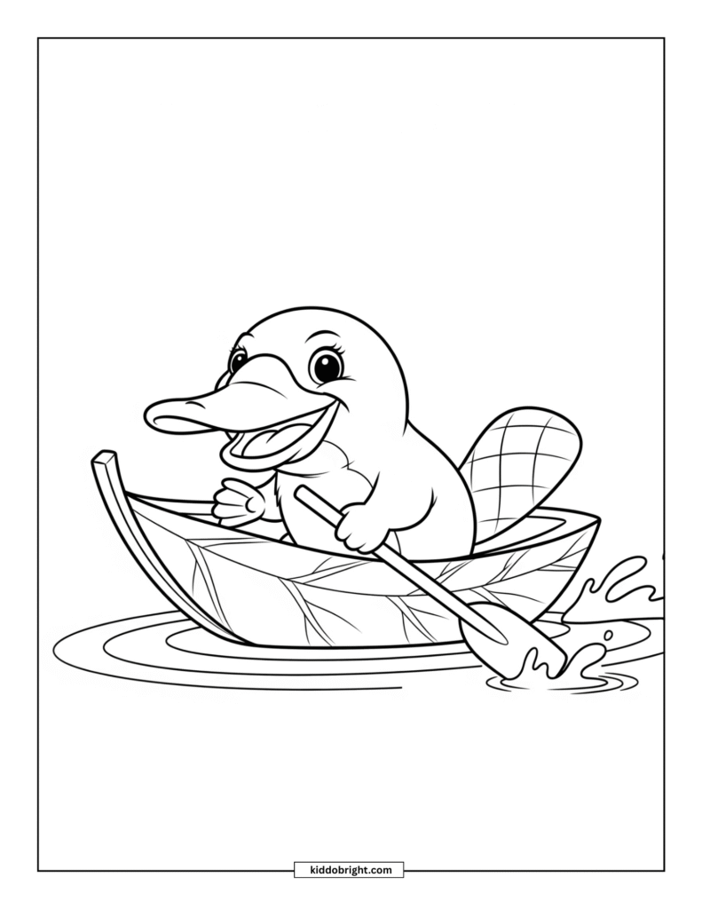 Platypus coloring pages for kids free download