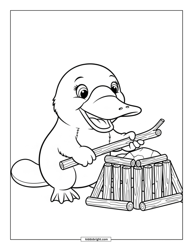 Platypus coloring pages for kids free download