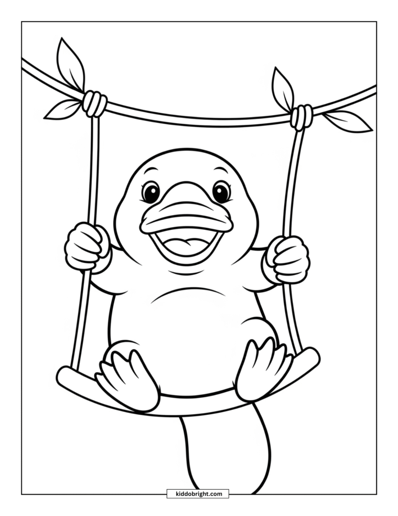 Platypus coloring pages for kids free download