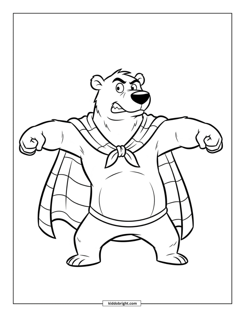 Polar bear coloring pages for kids free download
