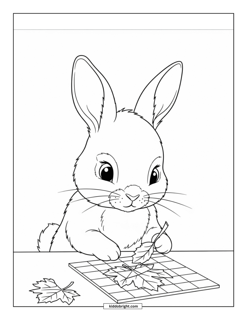 Rabbit coloring pages for kids free download