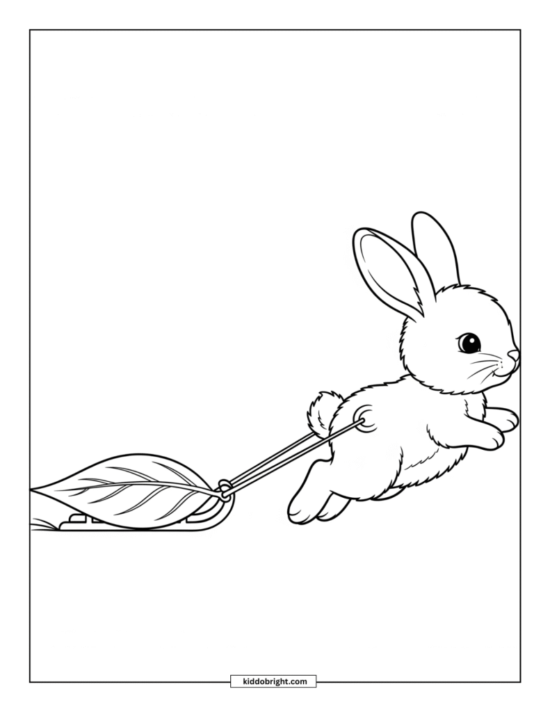 Rabbit coloring pages for kids free download