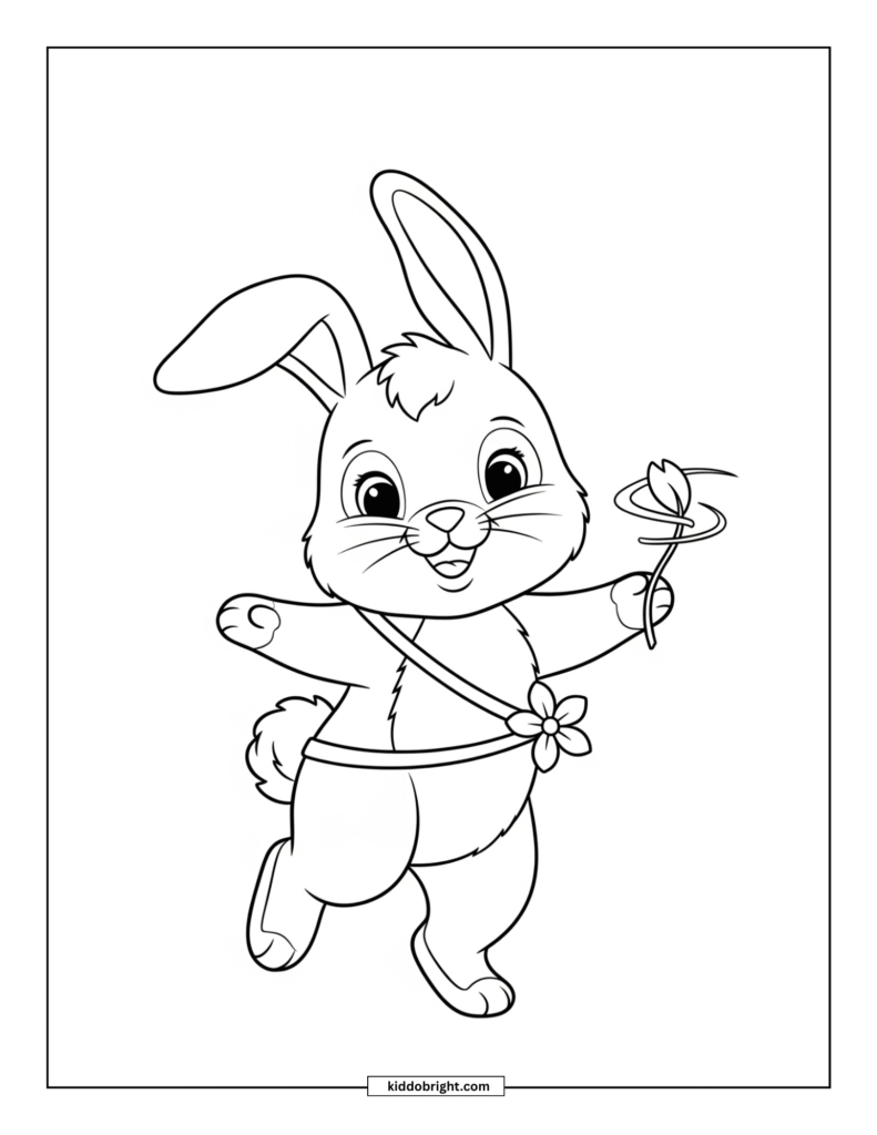 Rabbit coloring pages for kids free download