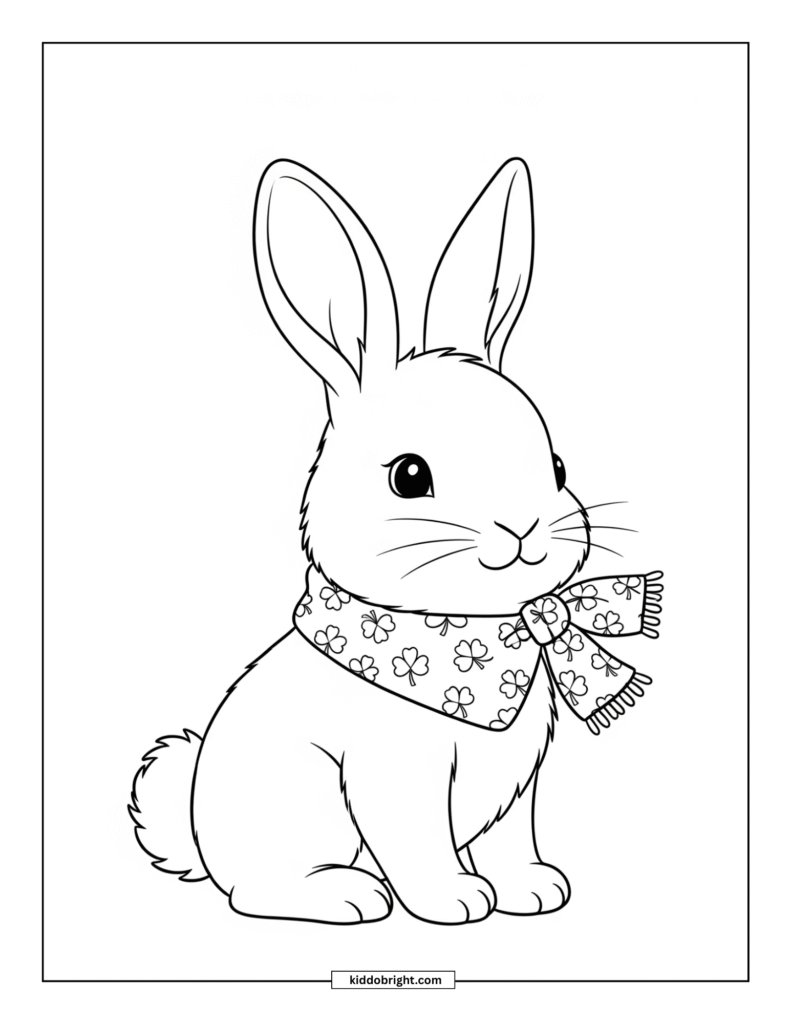 Rabbit coloring pages for kids free download