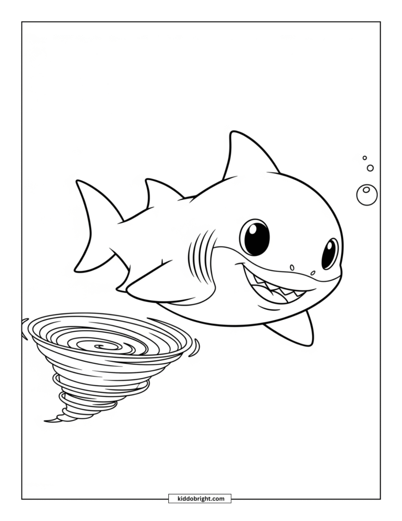 Shark coloring pages for kids free download
