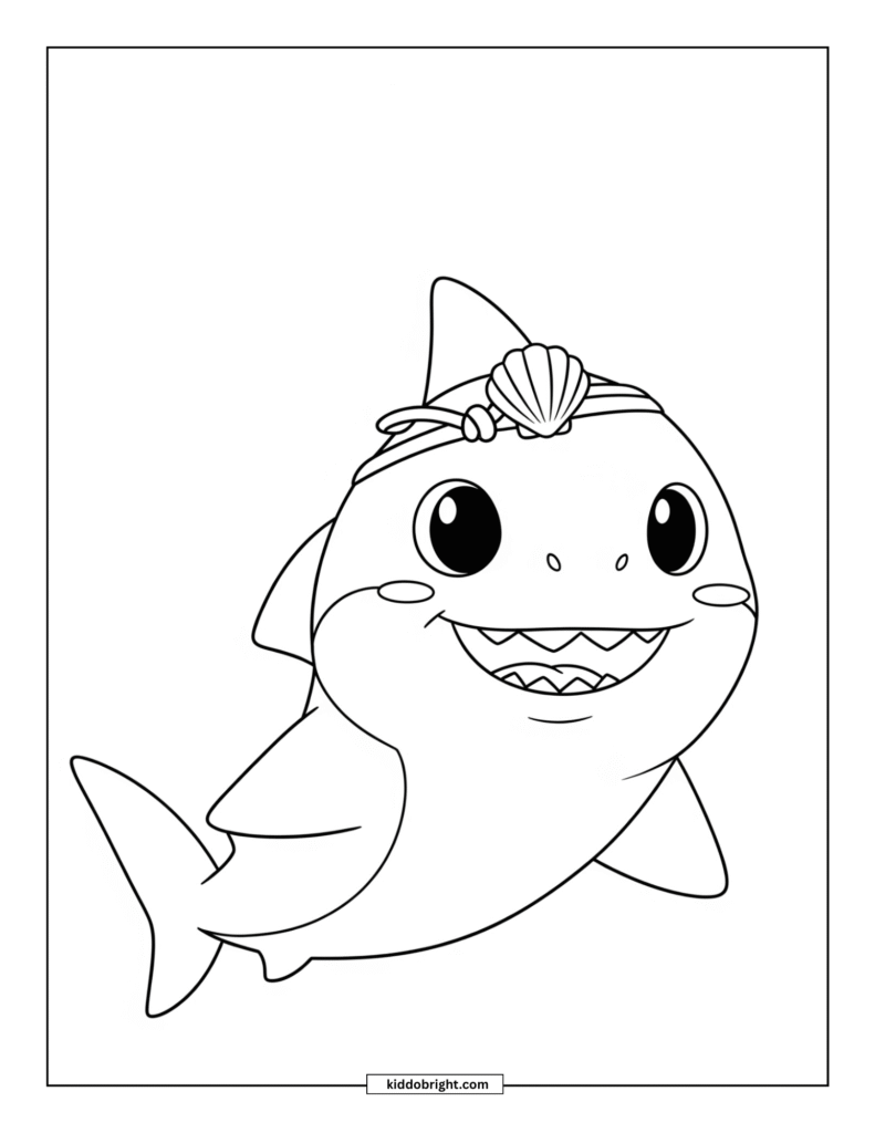 Shark coloring pages for kids free download