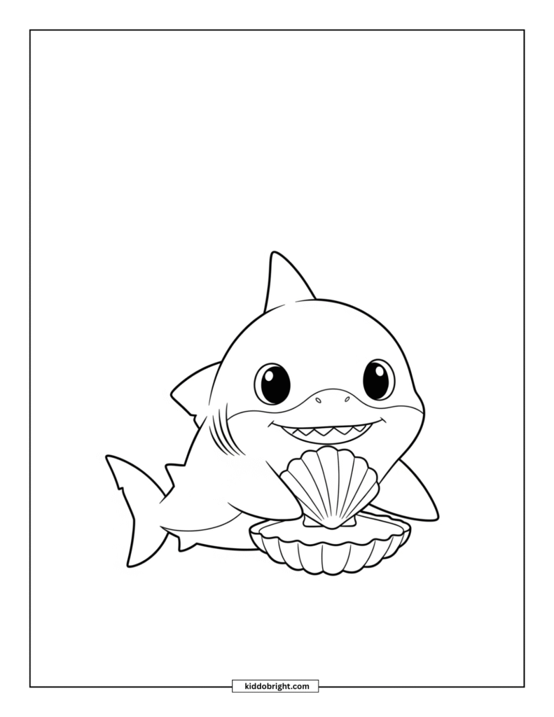 Shark coloring pages for kids free download