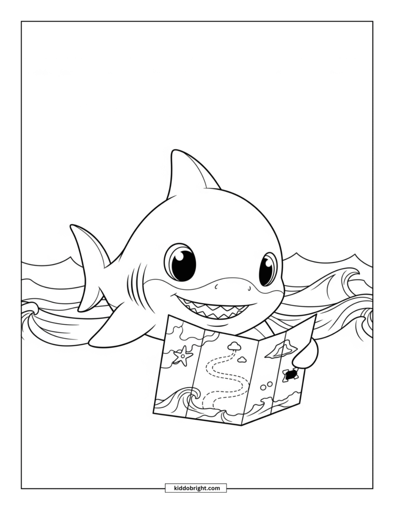 Shark coloring pages for kids free download