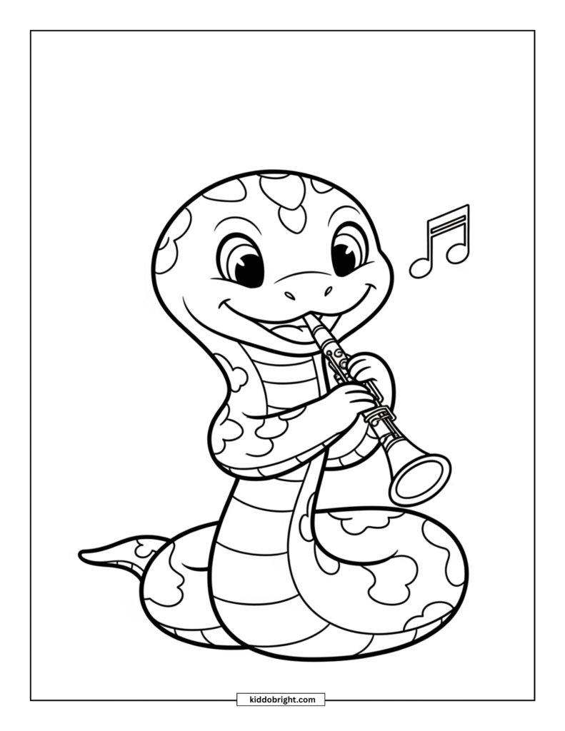 Snake coloring pages for kids free download
