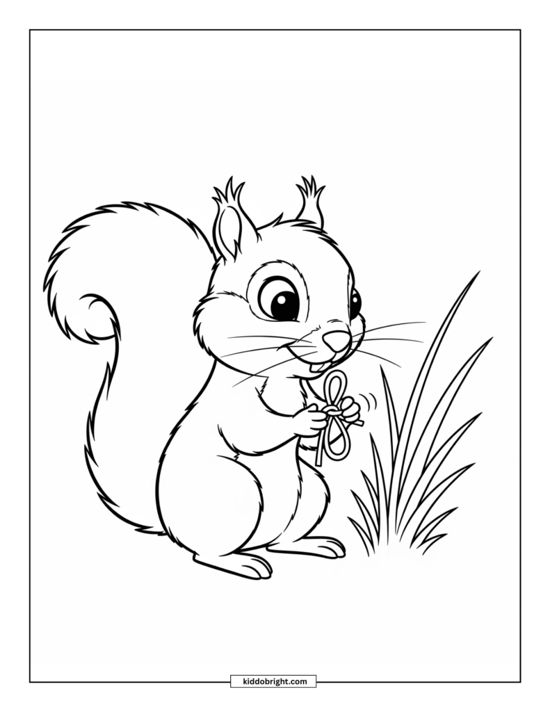 Squirrel coloring pages for kids free download