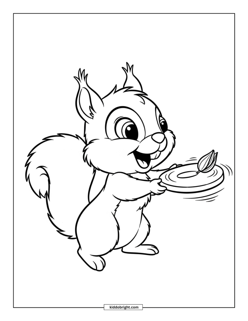 Squirrel coloring pages for kids free download
