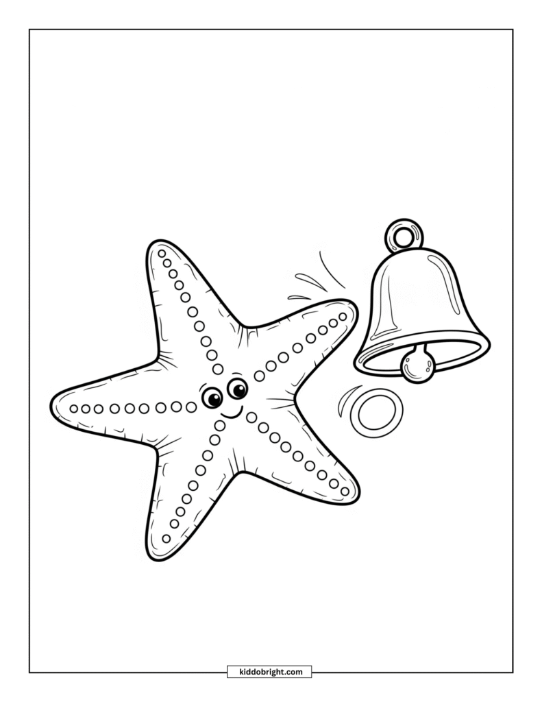 Starfish coloring pages for kids free download