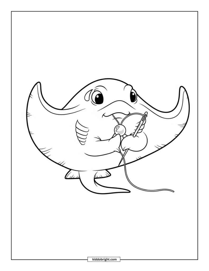 Stingray coloring pages for kids free download