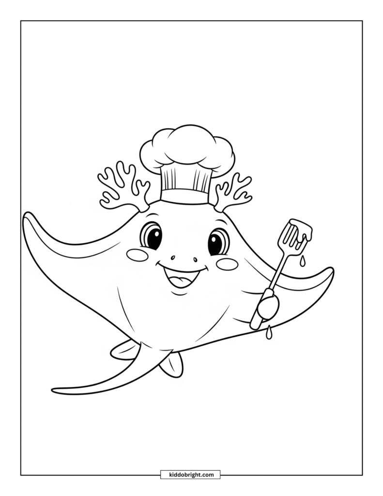 Stingray coloring pages for kids free download