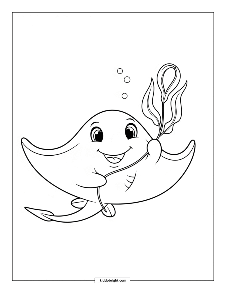 Stingray coloring pages for kids free download