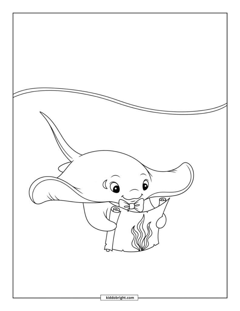 Stingray coloring pages for kids free download