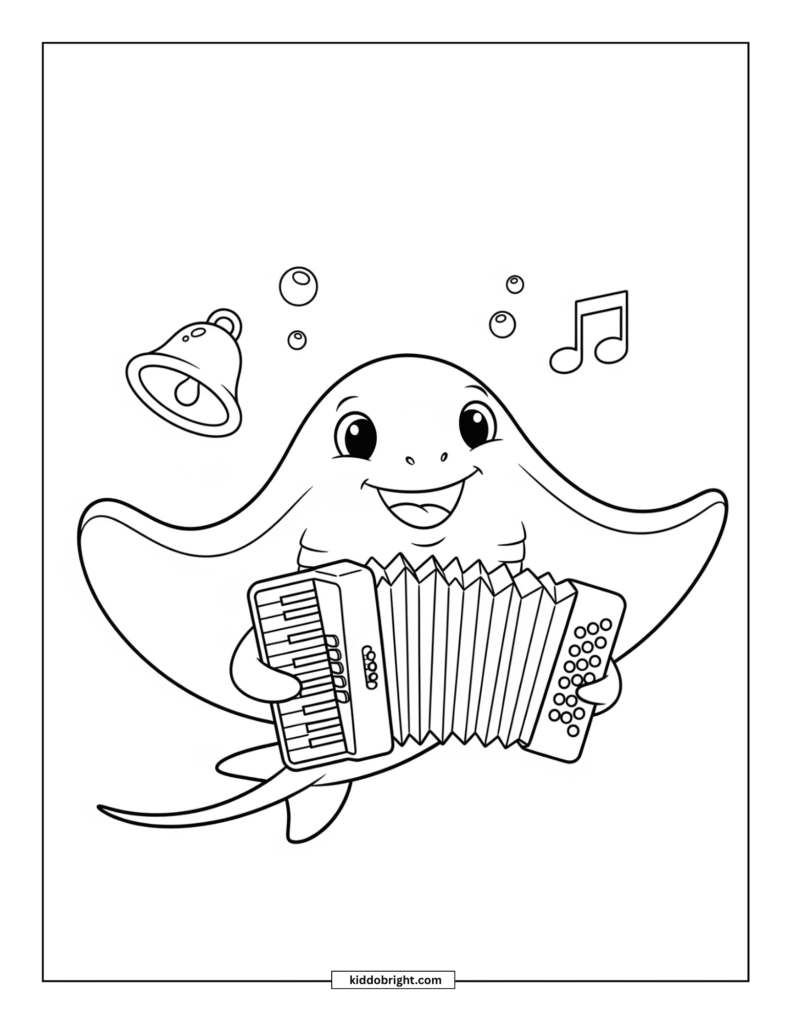Stingray coloring pages for kids free download