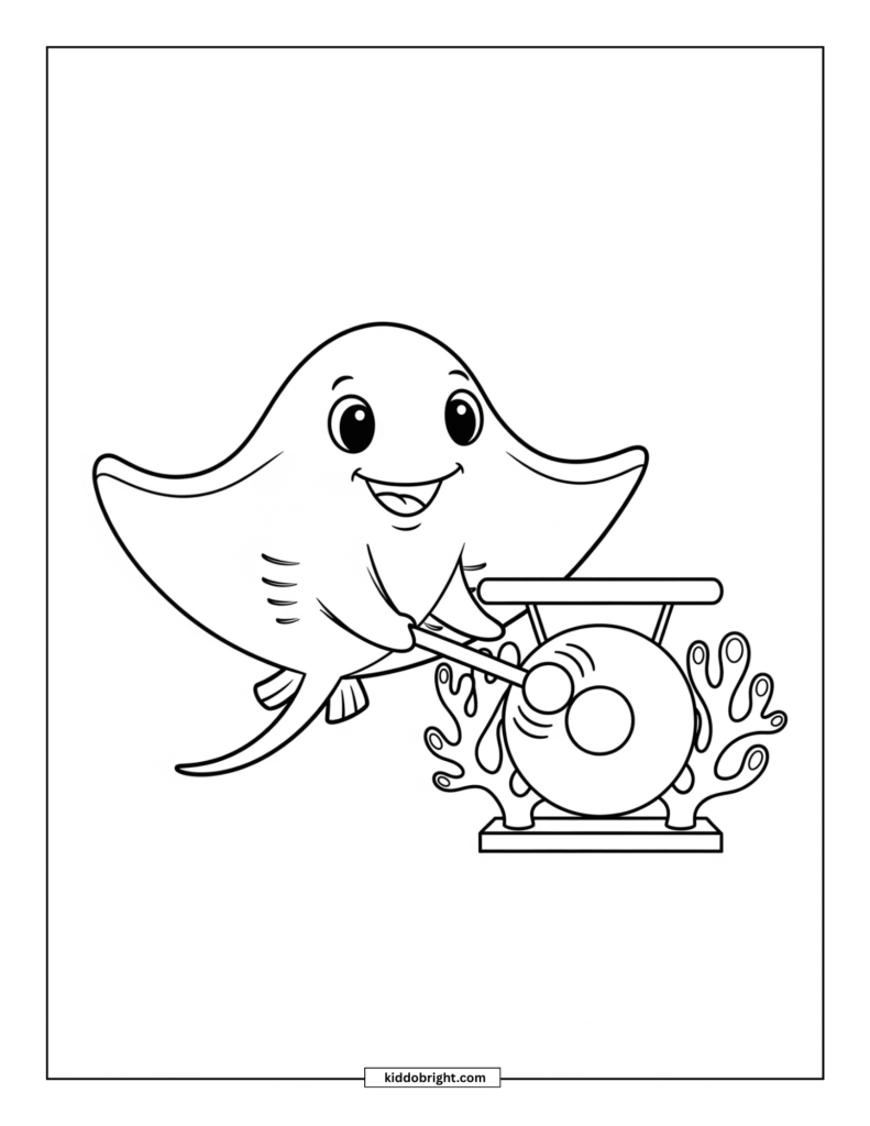 Stingray coloring pages for kids free download