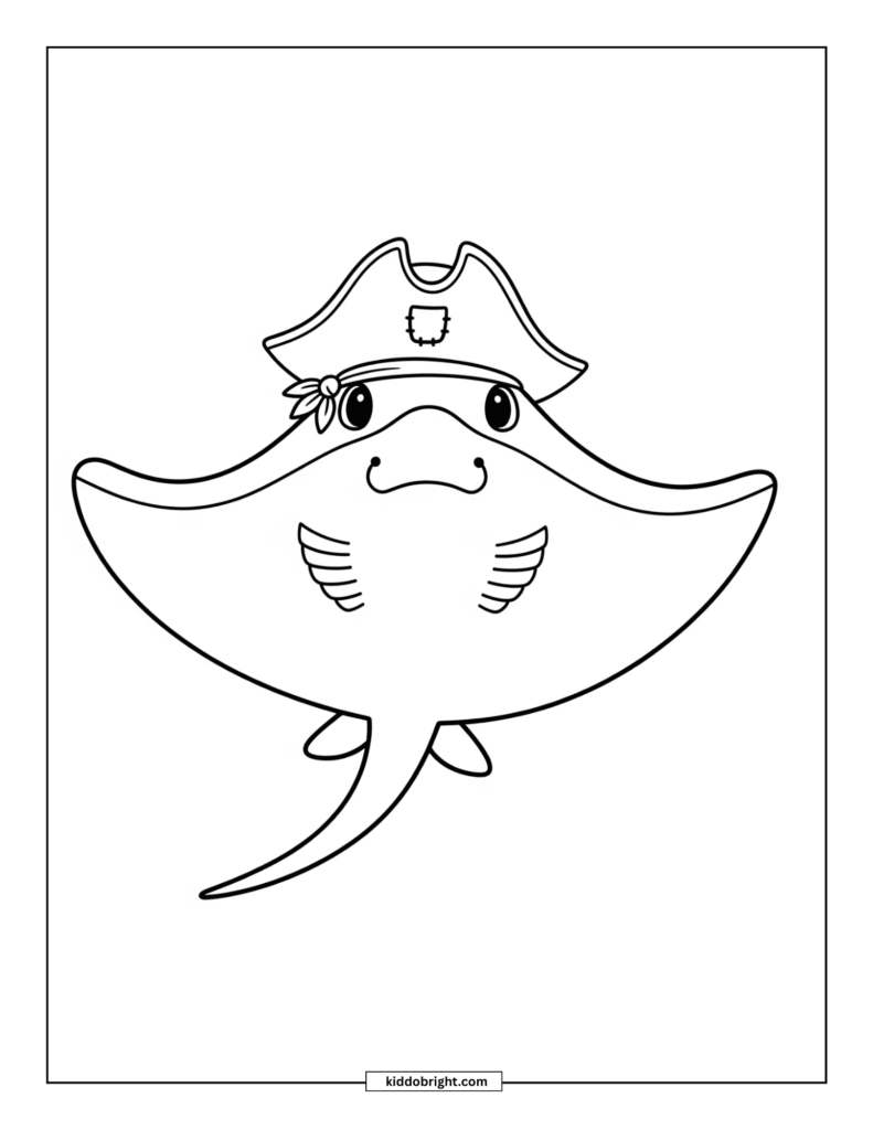 Stingray coloring pages for kids free download