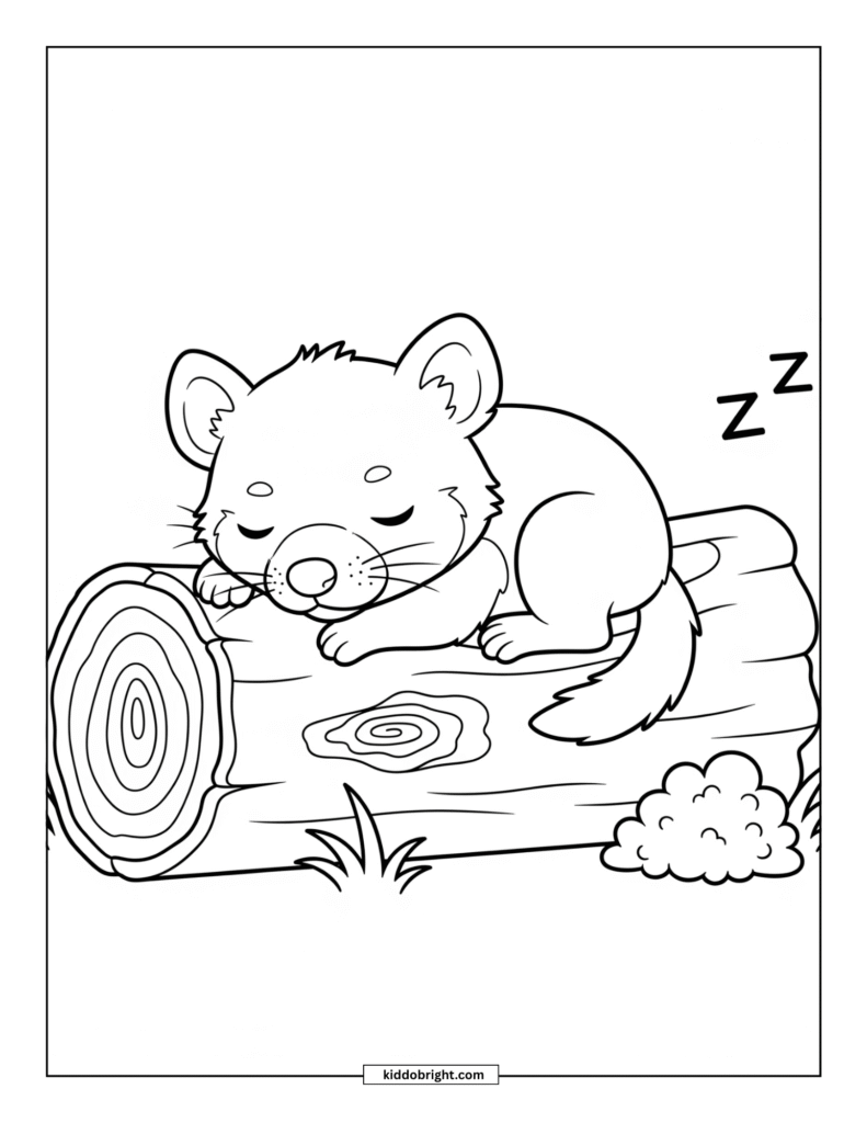 Tasmanian devil coloring pages for kids free download