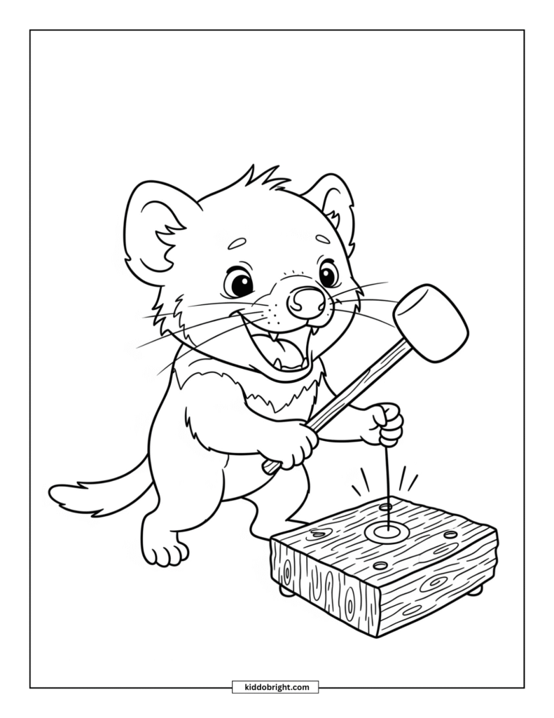 Tasmanian devil coloring pages for kids free download