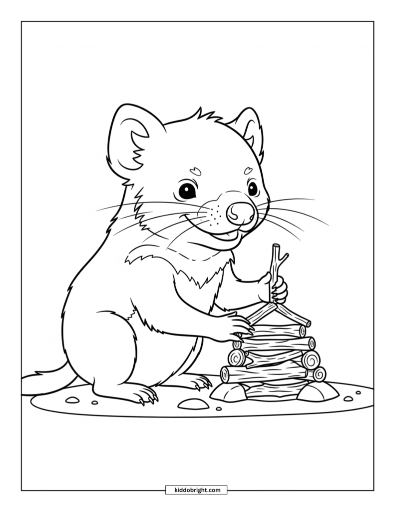 Tasmanian devil coloring pages for kids free download