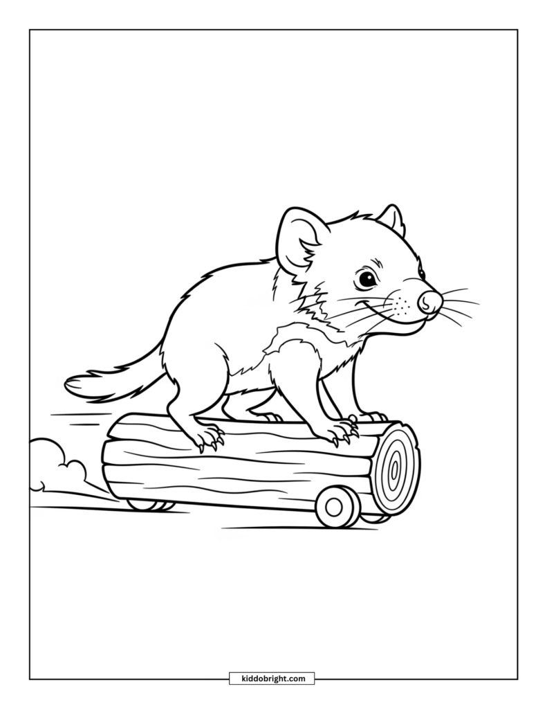 Tasmanian devil coloring pages for kids free download