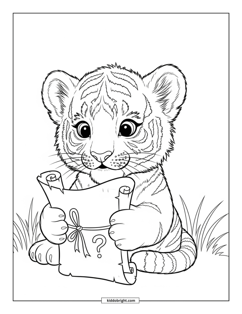 Tiger coloring pages for kids free download